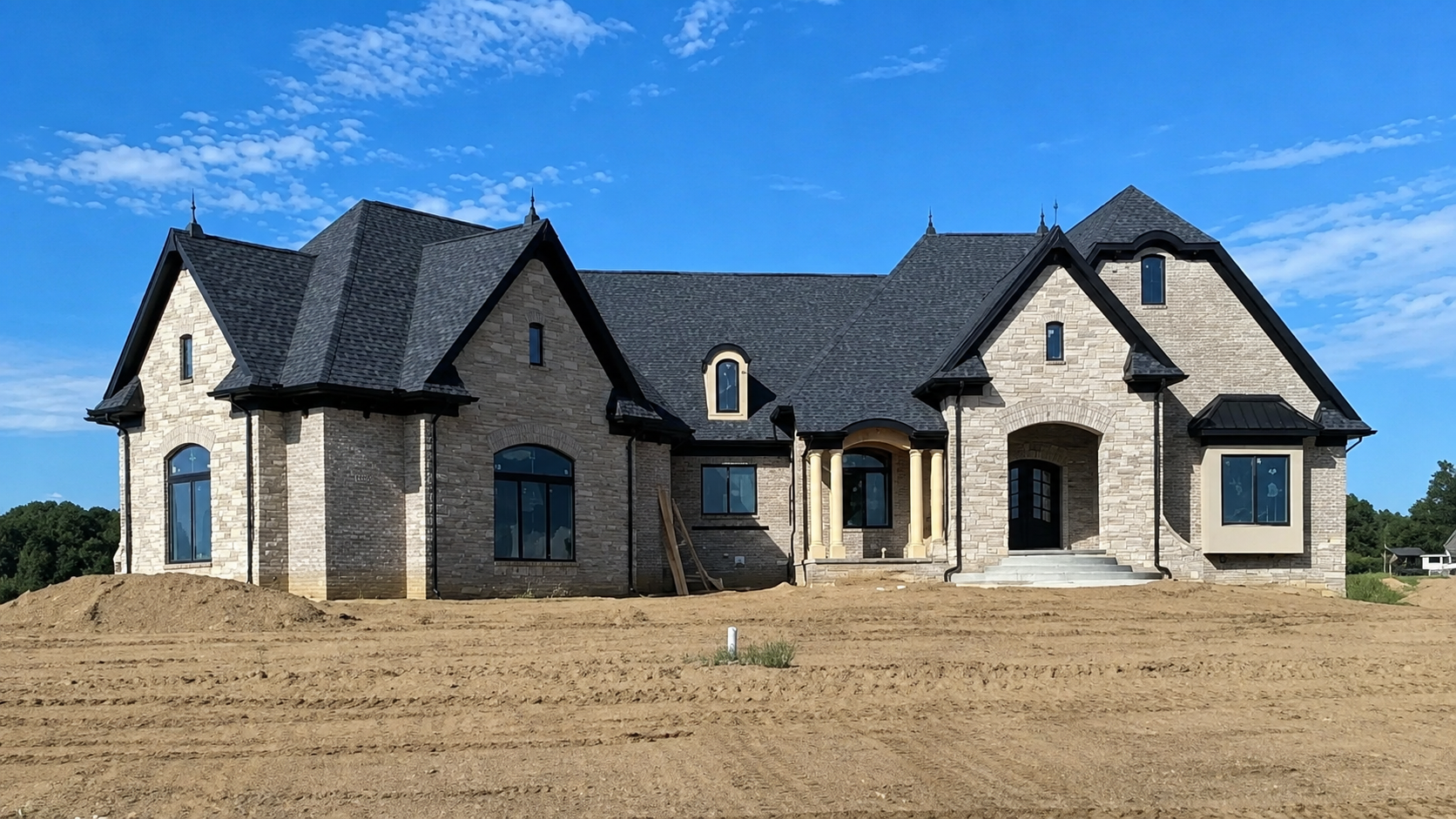 Custom home exterior